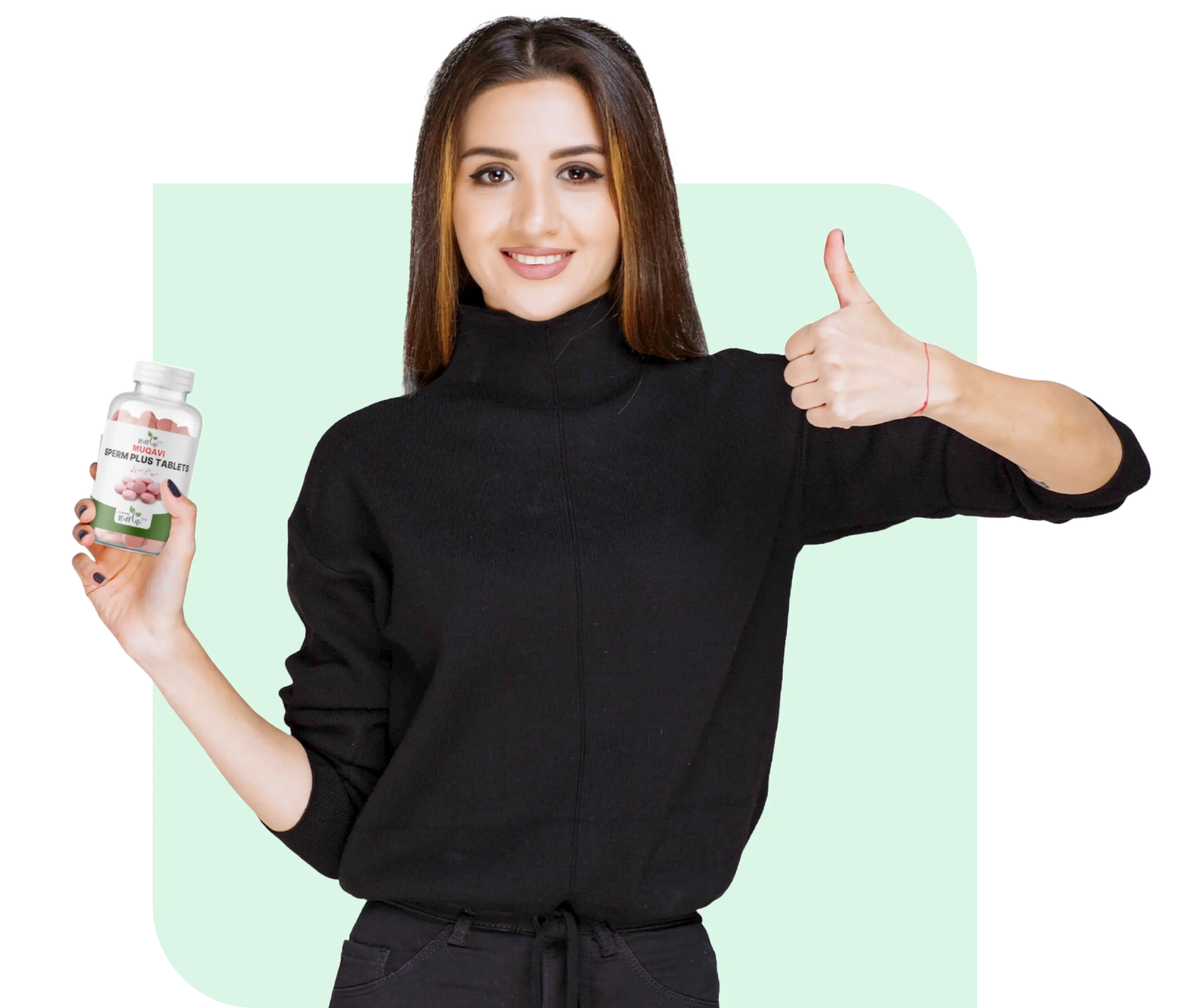 Muqavi Sperm Plus Tablets in Girl Hand (1)